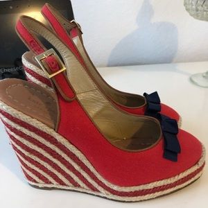 Kate Spade espadrille wedges